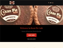 Tablet Screenshot of beanpiecafe.com